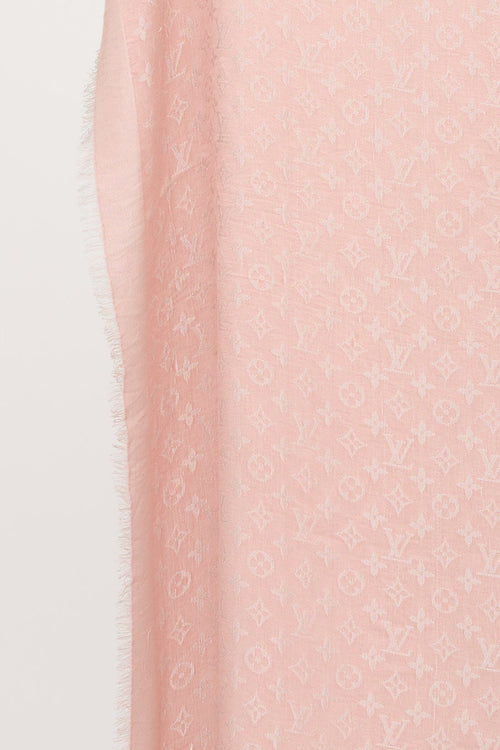 Louis Vuitton Silk Monogram Shawl Scarf
