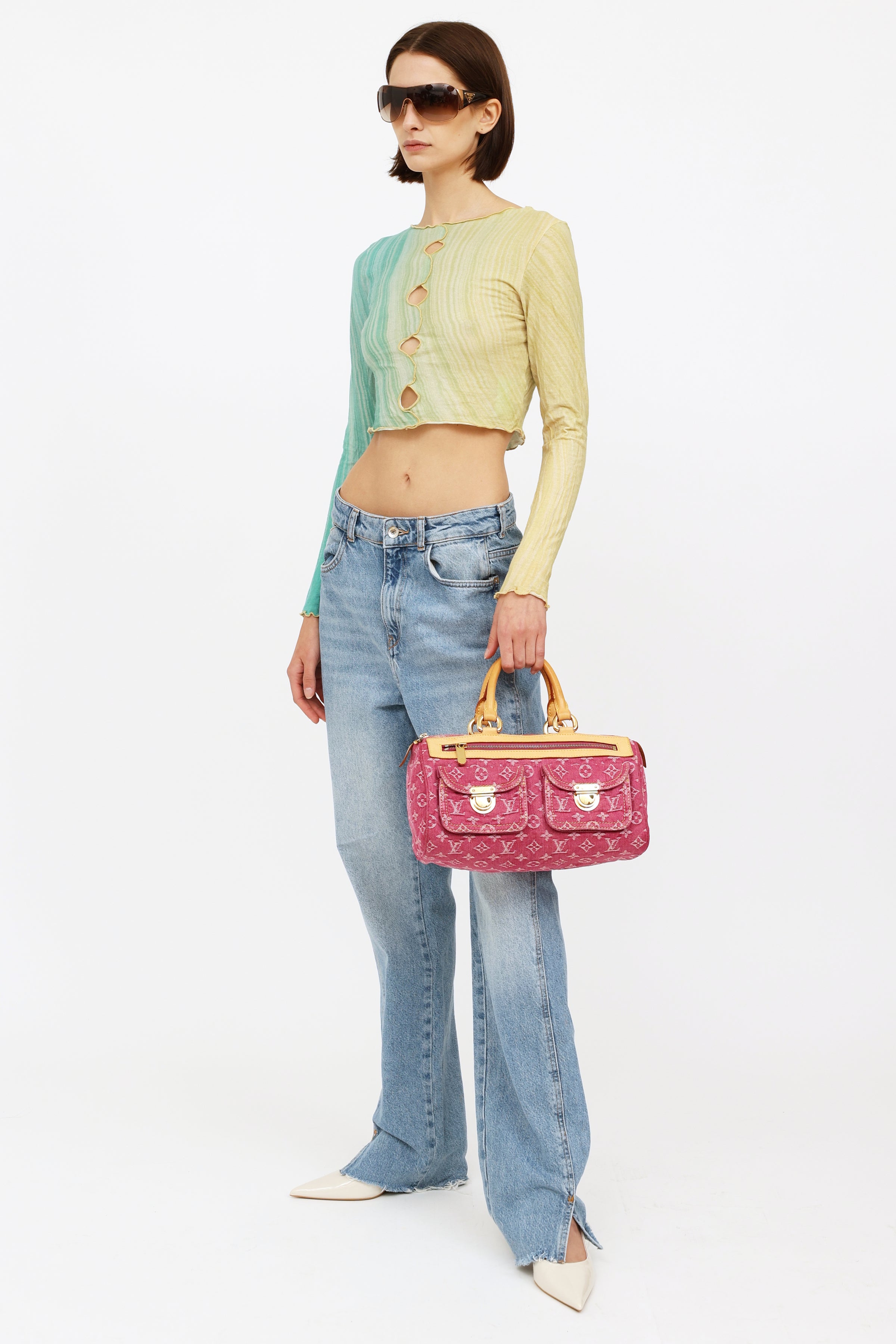 Louis Vuitton // Pink Denim Neo Speedy Bag – VSP Consignment