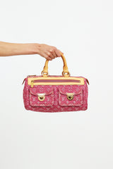 Louis Vuitton Pink Monogram Denim Neo Speedy Brown Beige Leather Pony-style  calfskin Cloth ref.362020 - Joli Closet