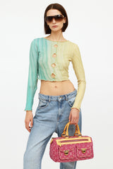 Louis Vuitton Pink Denim Neo Speedy Bag