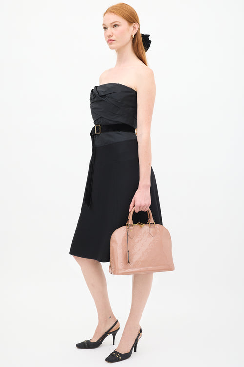 Louis Vuitton Pink Vernis Monogram Alma PM Bag