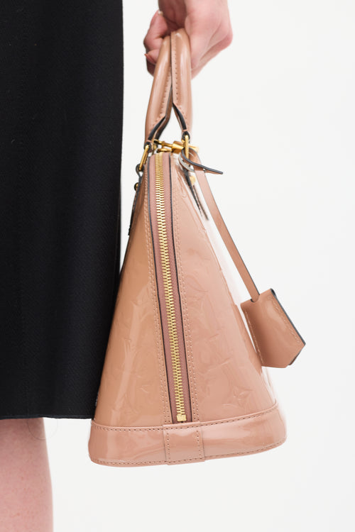 Louis Vuitton Pink Vernis Monogram Alma PM Bag