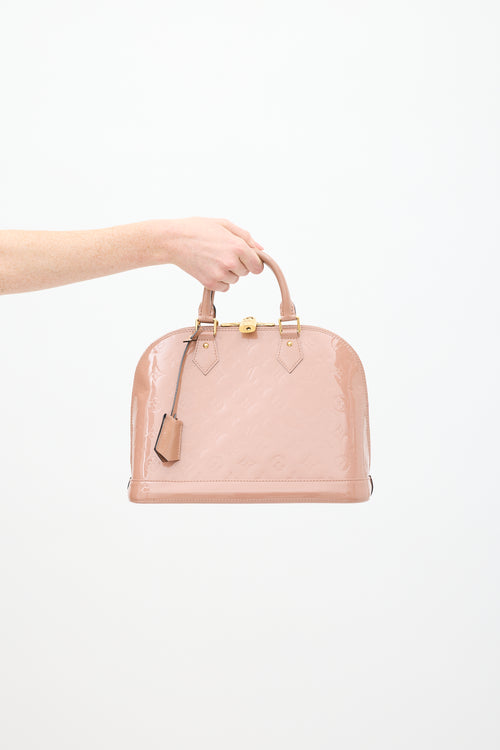 Louis Vuitton Pink Vernis Monogram Alma PM Bag