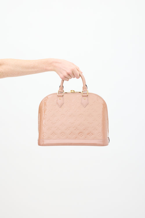 Louis Vuitton Pink Vernis Monogram Alma PM Bag