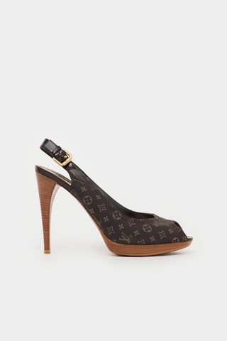 Louis Vuitton Platform Slingback Sandal