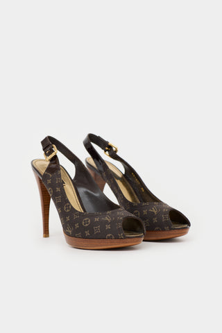 Louis Vuitton Platform Slingback Sandal