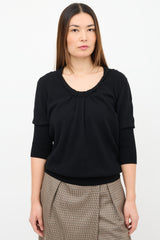 Louis Vuitton Pleated Chest  Sweater