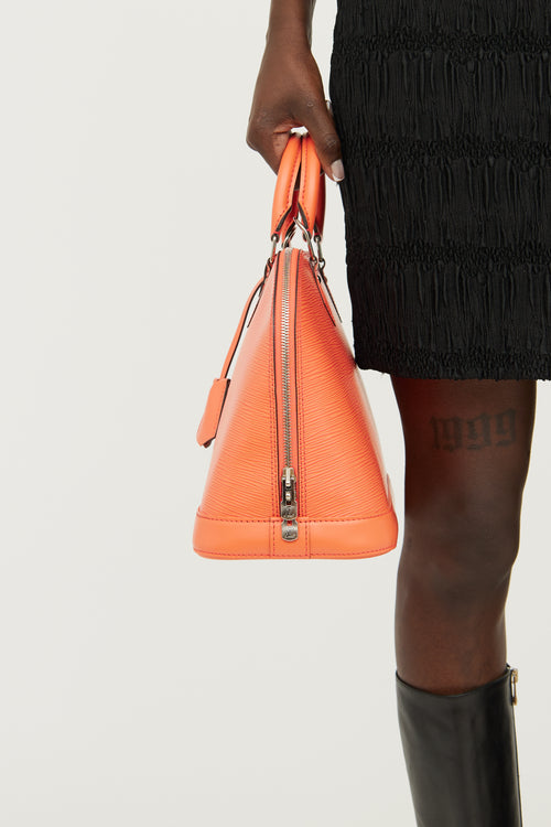 Louis Vuitton Pink Poppy Epi Alma Bag