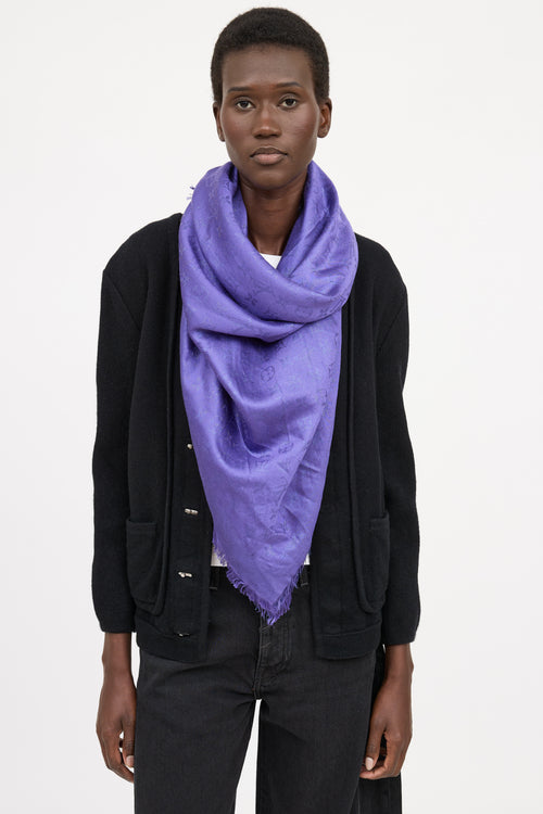 Silk Monogram Scarf
