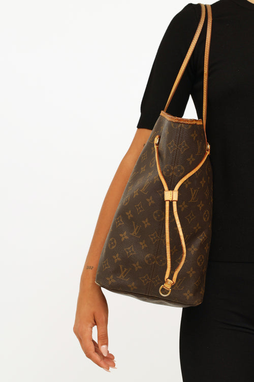 Louis Vuitton Brown Monogram GM Neverfull Bag