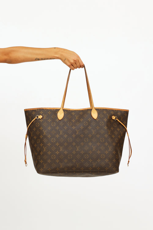 Louis Vuitton Brown Monogram GM Neverfull Bag