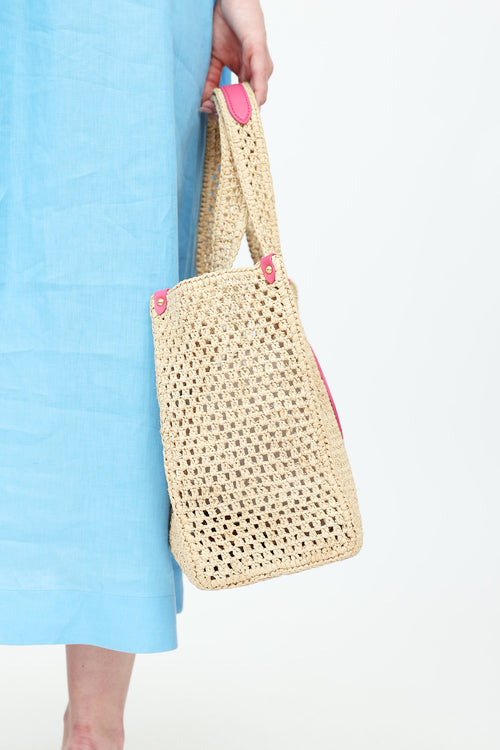 Louis Vuitton Raffia Hawaii On The Go MM Tote