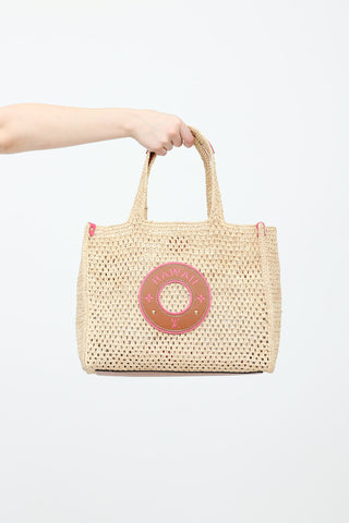 Louis Vuitton Raffia Hawaii On The Go MM Tote