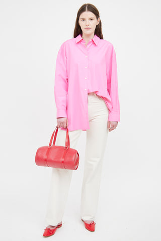 Louis Vuitton Red Epi Soufflot Bag