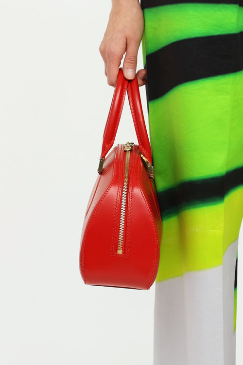 Louis Vuitton Red Epi Leather Jasmin Top Handle Bag