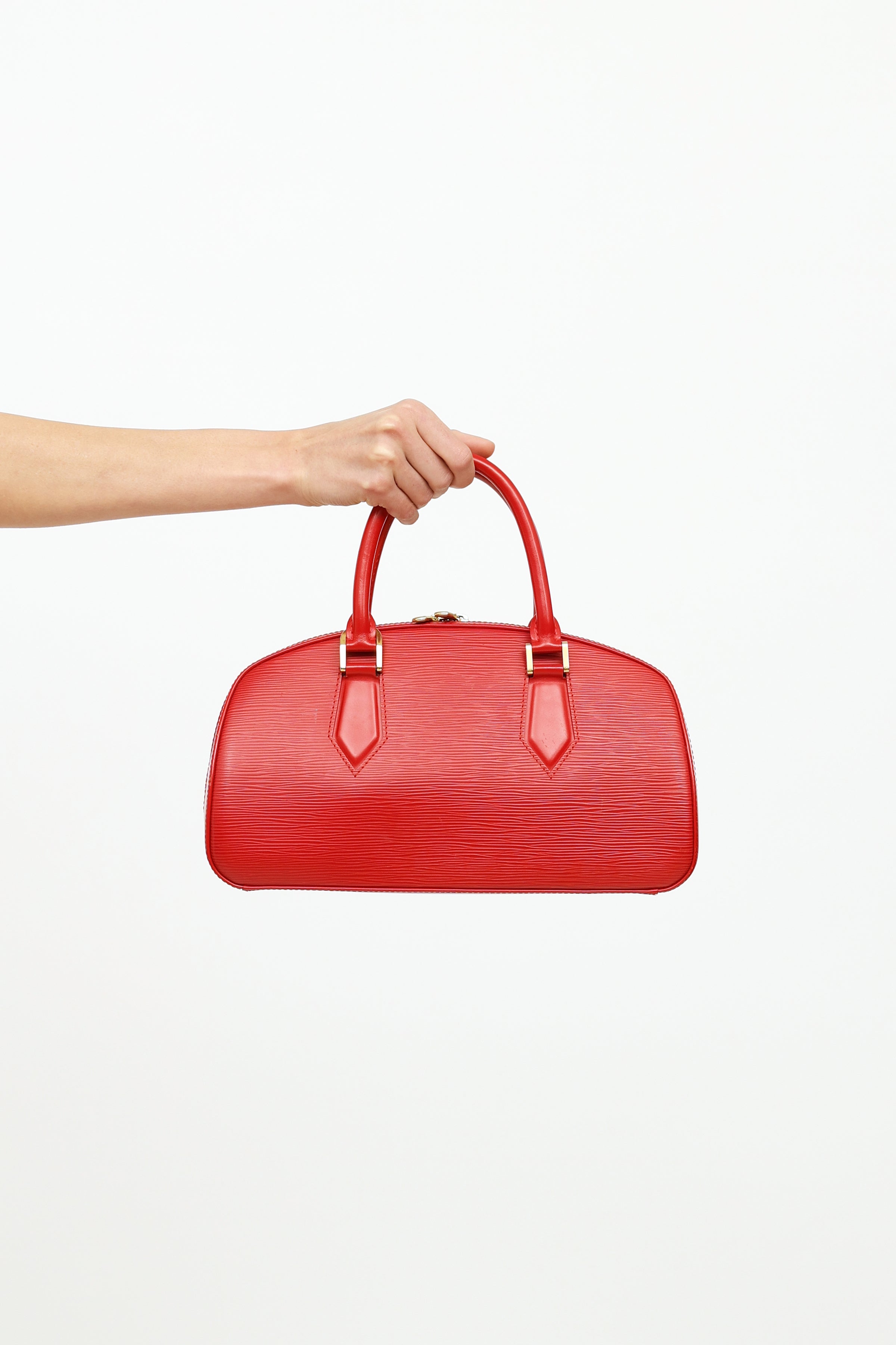 Louis Vuitton // Red Epi Leather Jasmin Top Handle Bag – VSP