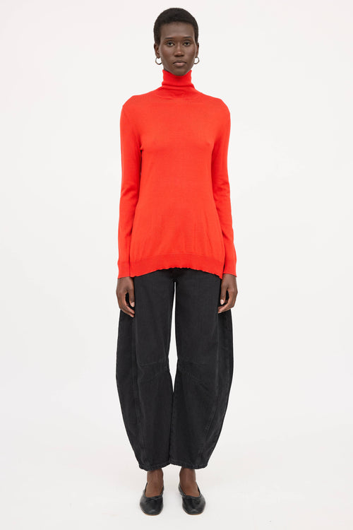 Louis Vuitton Wool Knit Zip Turtleneck