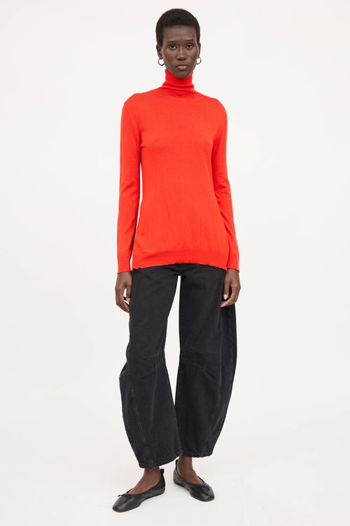 Louis Vuitton Wool Knit Zip Turtleneck