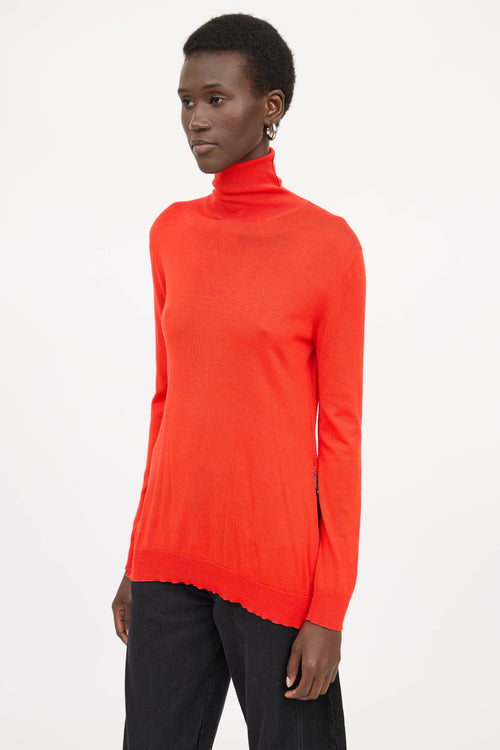Louis Vuitton Wool Knit Zip Turtleneck