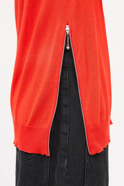 Louis Vuitton Wool Knit Zip Turtleneck