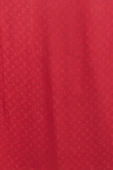 Louis Vuitton Red Silk Monogram Pomme D'Amour Scarf