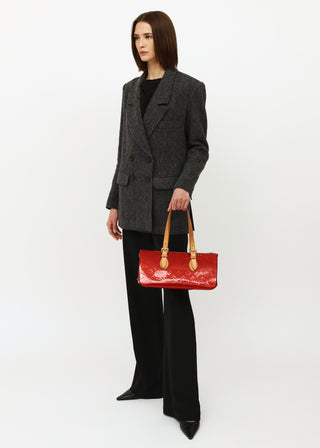 Louis Vuitton Crescent mm Dark brown Cloth ref.1030553 - Joli Closet