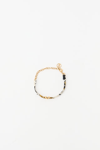 Louis Vuitton Ribbon & Chain V Bracelet