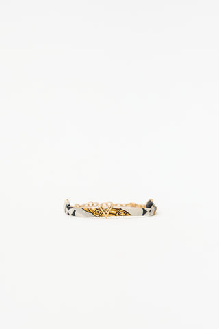 Louis Vuitton Ribbon & Chain V Bracelet
