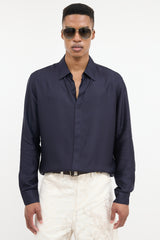 Louis Vuitton Silk Monogram Jacquard Shirt