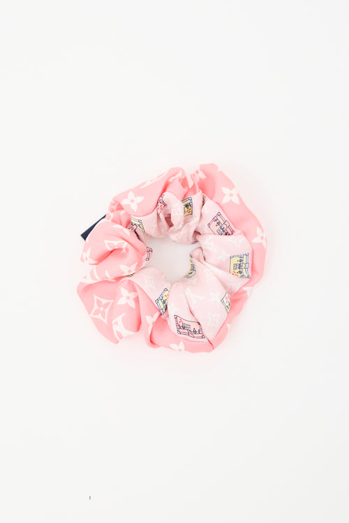 Louis Vuitton Silk Monogram Scrunchie