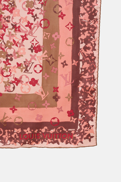 Louis Vuitton Silk Monogram Square Scarf
