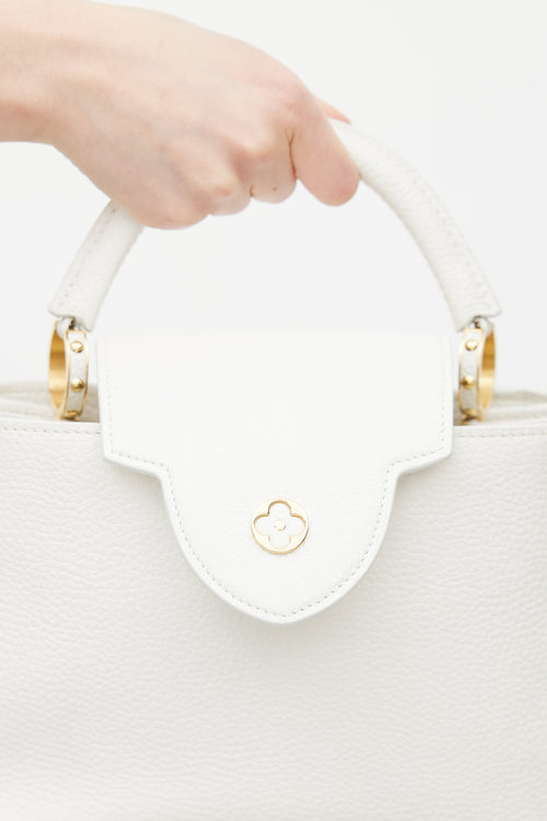 Louis Vuitton Snow White Taurillon Capucines BB Bag