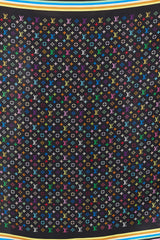 Louis Vuitton Spring 2003 Black & Multicolour Murakami Monogram Scarf
