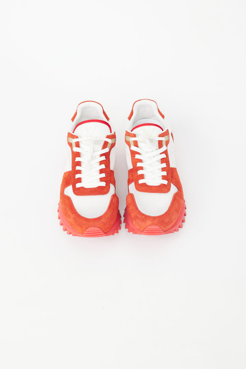 Louis Vuitton Virgil Abloh Red & White Runner Sneaker