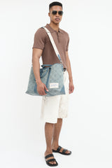 Louis Vuitton Washed Denim Weekend Tote NM Bag