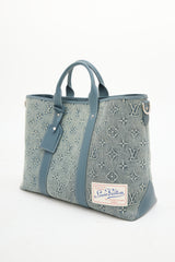 Louis Vuitton Washed Denim Weekend Tote NM Bag
