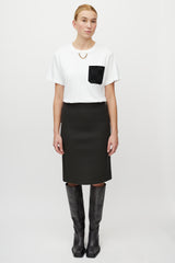 Louis Vuitton White & Black Monogram Chain T-Shirt