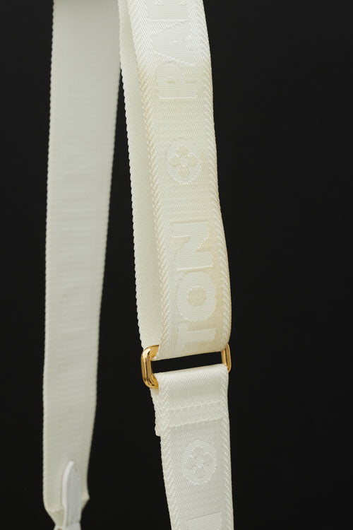 Louis Vuitton White Leather Monogram Papillon Bag