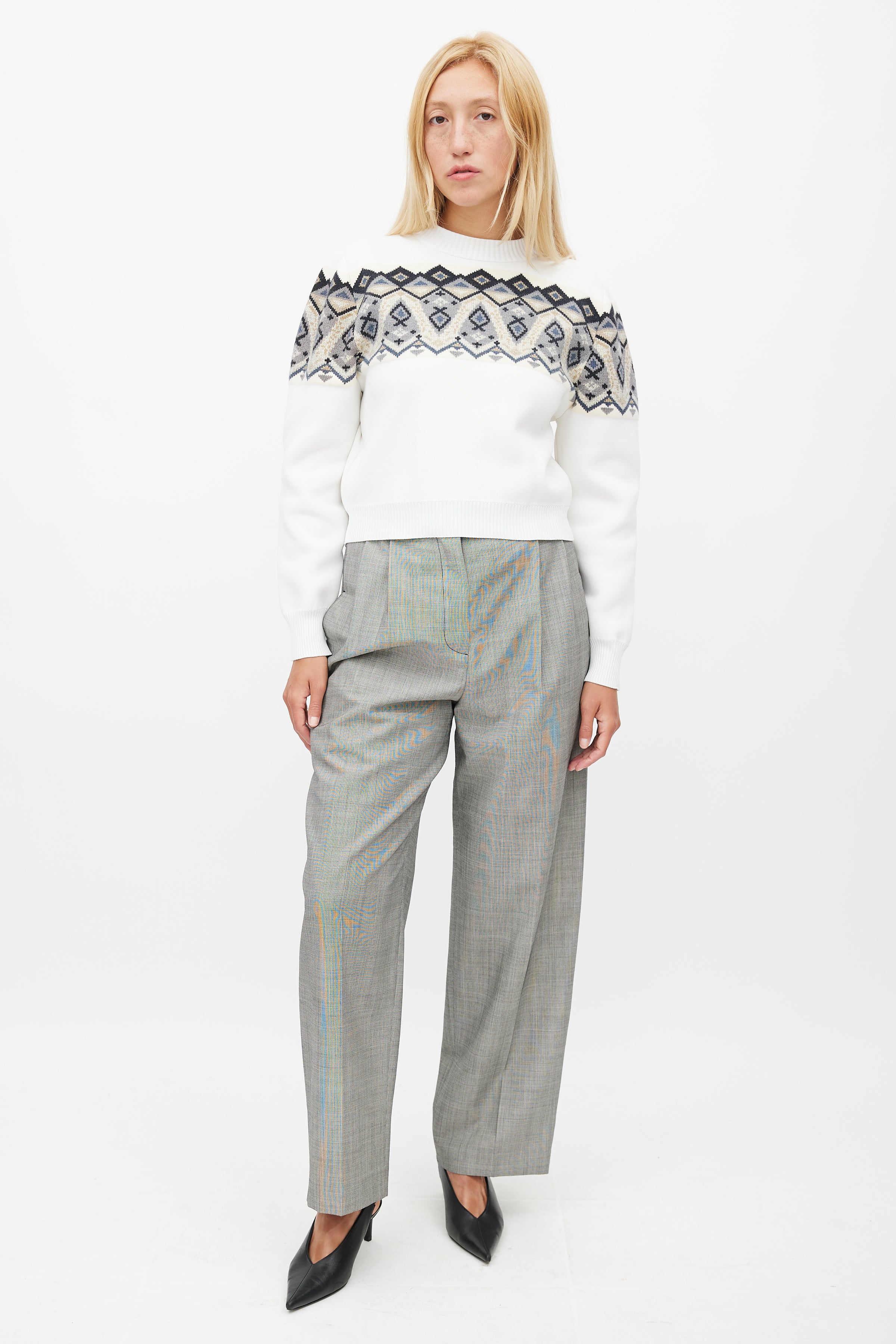 Louis Vuitton Chain Print Cropped Sweater – THE M VNTG