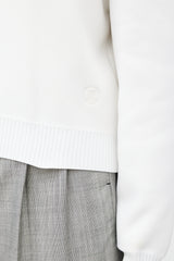 Louis Vuitton White & Multi Knit Cropped Sweater