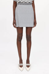 Louis Vuitton Flower Patterned Skirt