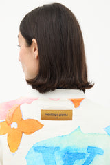 Louis Vuitton White & Multi Watercolour Monogram Sweatshirt