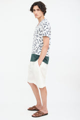 Louis Vuitton White & Multicolour City Script V-Neck T-Shirt