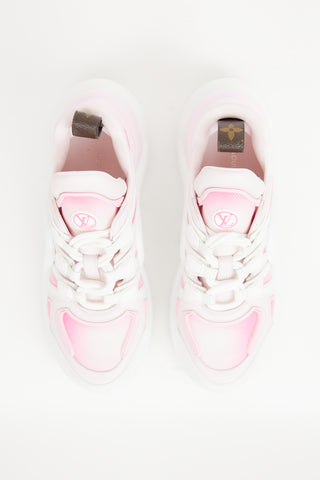 White & Pink Archlight Sneaker