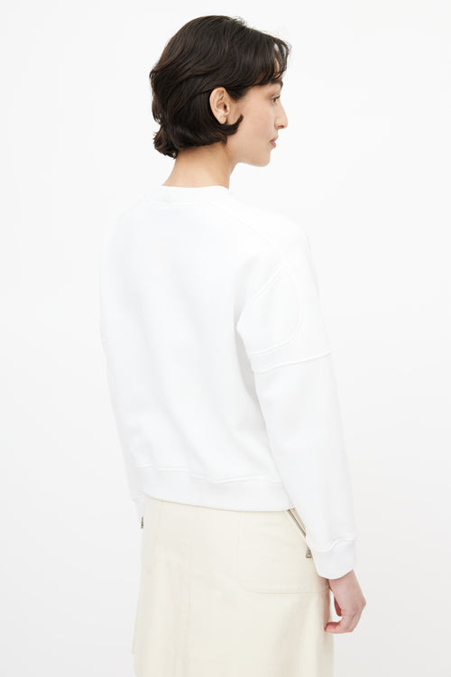 Louis Vuitton White Samurai Sequin Sweater