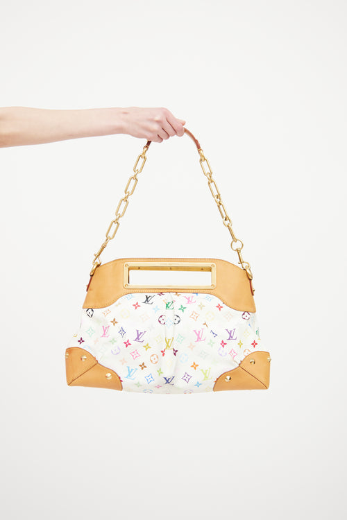 Louis Vuitton White Murakami Judy Bag