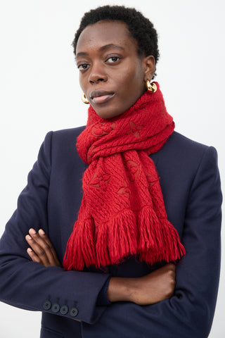 Louis Vuitton Wool Logomania Scarf