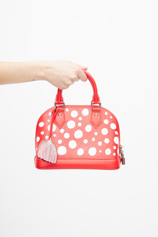 Louis Vuitton X Yayoi Kusama Red & White Polka Dot Alma BB EPI Bag