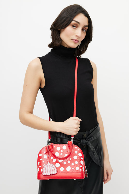 Louis Vuitton X Yayoi Kusama Red & White Polka Dot Alma BB EPI Bag