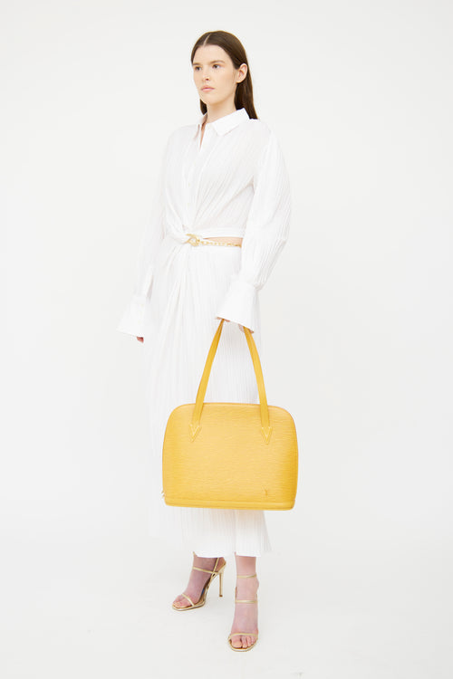 Louis Vuitton Yellow Epi Lussac Bag